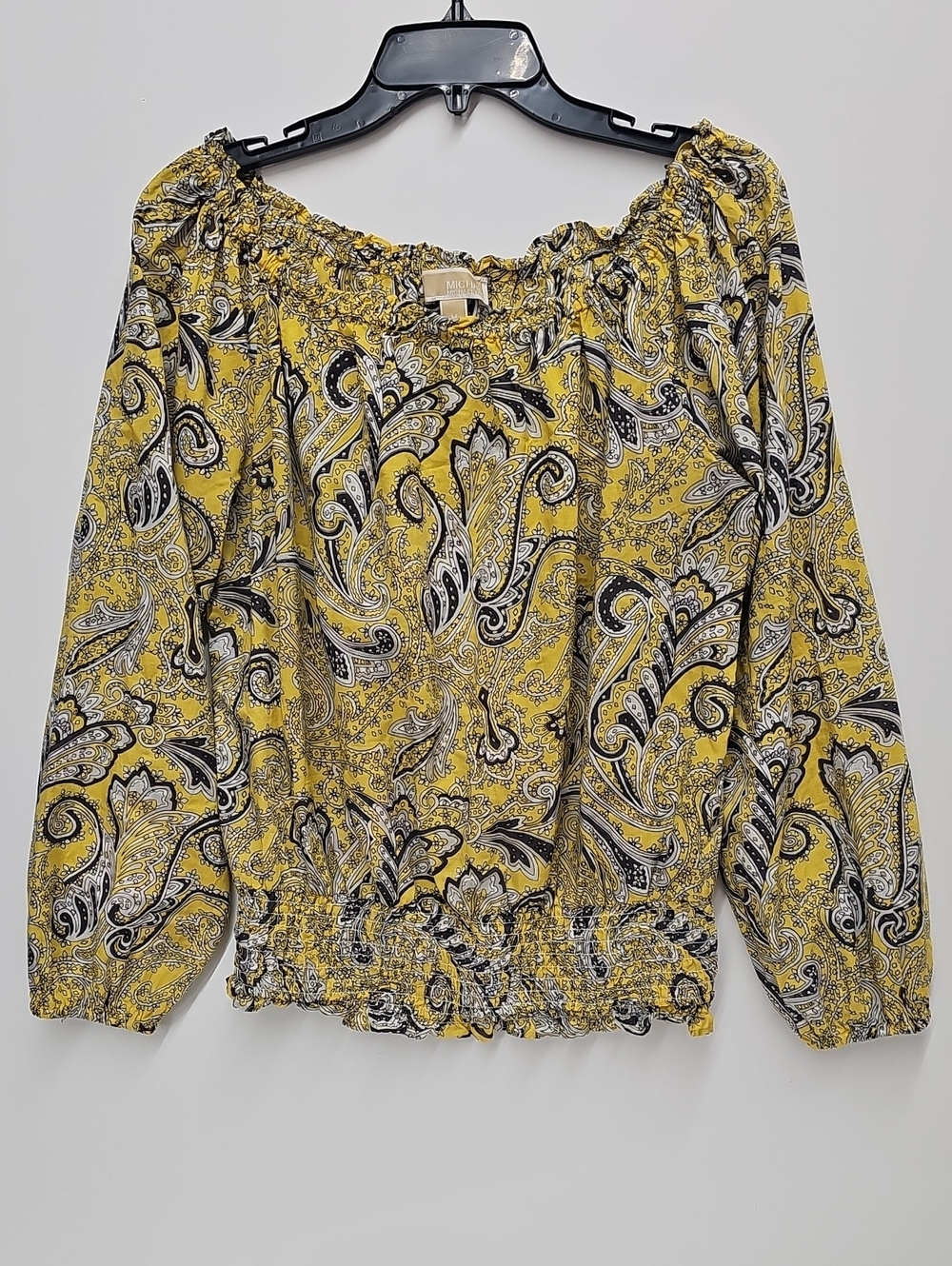 Michael Kors Off-shoulder boho blouse with a blouson silhouette Size M